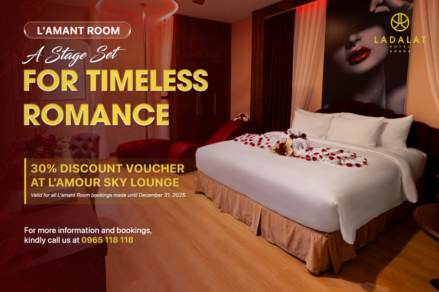 BOOK THE L’AMANT ROOM – ENJOY 30% OFF AT L’AMOUR SKY LOUNGE